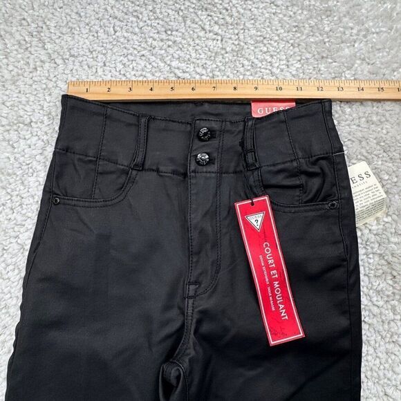 Guess Salma High Rise Corset Skinny Pant Black NEW - Picture 8 of 10